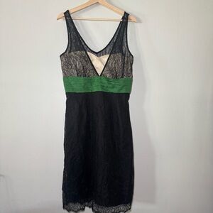 Anthropologie Moulinette Soeurs Dance Hall Illusion Dress‎ Size 10 Date Wedding